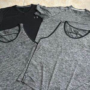 Under Armour Men's Athletic Tank & Tee Set - Gray/Black